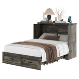 Full Size Murphy Bed Cabinet With Charging Station - Sleep Galleria