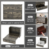 Full Size Murphy Bed Cabinet With Charging Station - Sleep Galleria