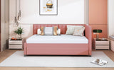 Full Upholstered Linen Daybed With Twin Trundle - Serenova - Sleep Galleria