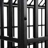 Heavy Duty 52-Inch Carbon Steel Dog Crate With Wheels - Sleep Galleria