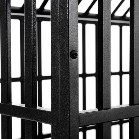 Heavy Duty 52-Inch Carbon Steel Dog Crate With Wheels - Sleep Galleria