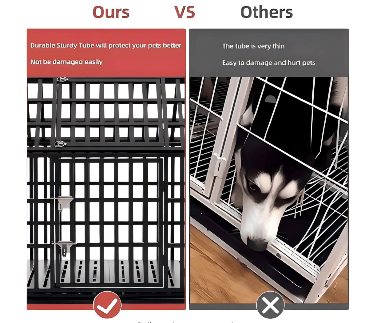 Heavy Duty 52-Inch Carbon Steel Dog Crate With Wheels - Sleep Galleria