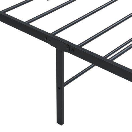 Heavy Duty Twin Metal Bed Frame With Storage - Serenova - Sleep Galleria