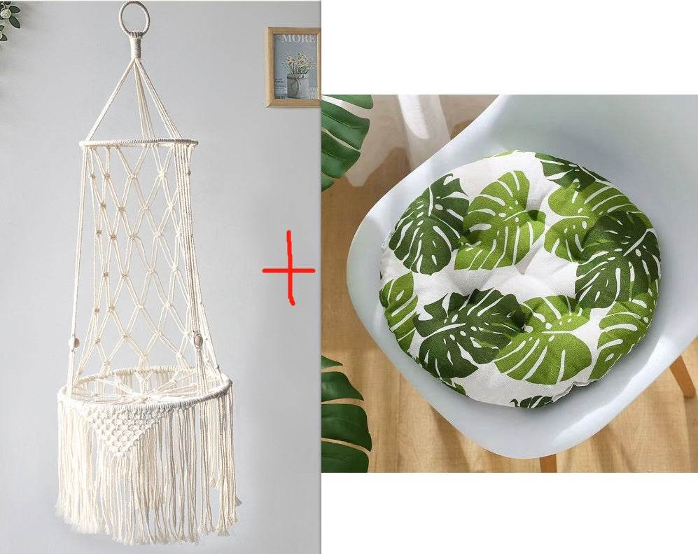 Macrame Hanging Cat Hammock Pet Bed - Sleep Galleria