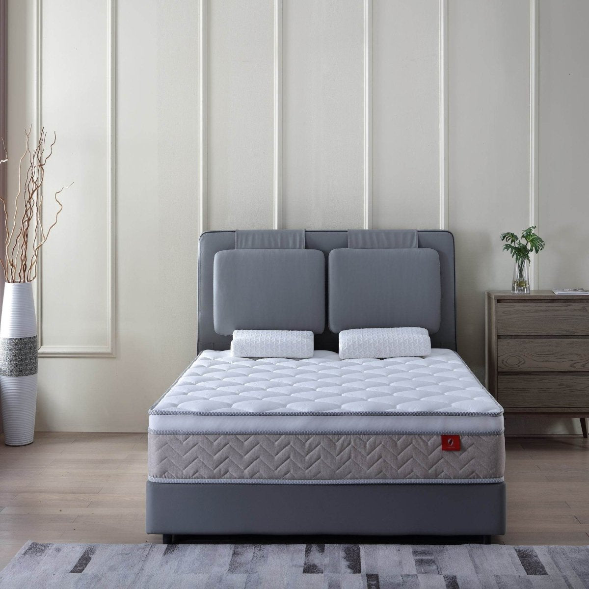 Medium Firm 12-Inch Hybrid Memory Foam Mattress - Sleep Galleria