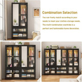 Modern 2 - Door Armoire Wardrobe Closet With LED Light - Serenova - Sleep Galleria
