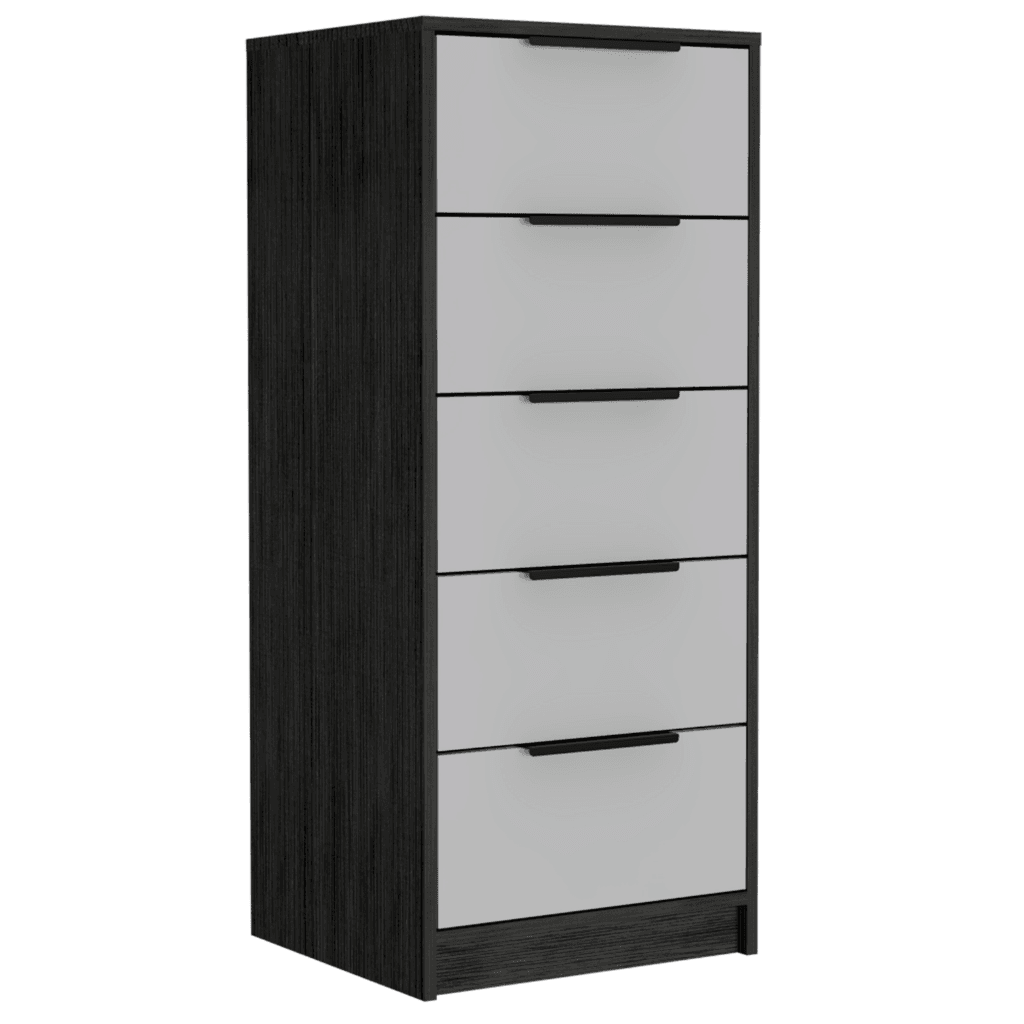Modern 42-Inch Five Drawer Vertical Particle Board Dresser - Sleep Galleria