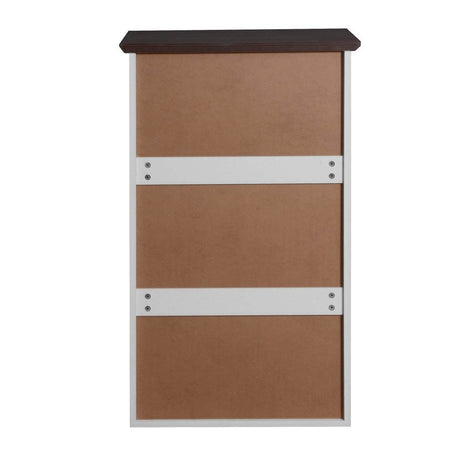 Modern 5-Drawer White Particle Board Dresser - Sleep Galleria