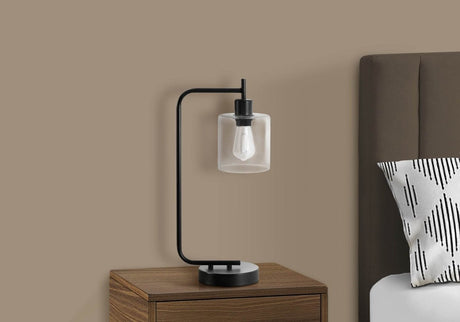 Modern Black Metal Table Lamp With USB Port - Sleep Galleria