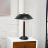 Modern Black Umbrella - Shaped Metal Table Lamp - Serenova - Sleep Galleria