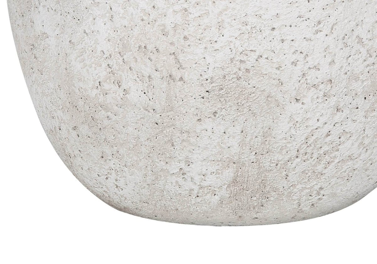 Modern Concrete Urn Base Table Lamp With Ivory Shade - Sleep Galleria
