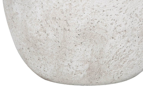 Modern Concrete Urn Base Table Lamp With Ivory Shade - Sleep Galleria