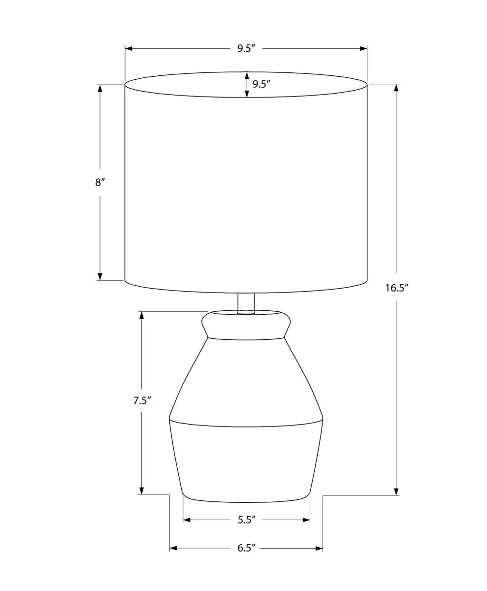 Modern Cream Ceramic Table Lamp With Ivory Shade - Sleep Galleria