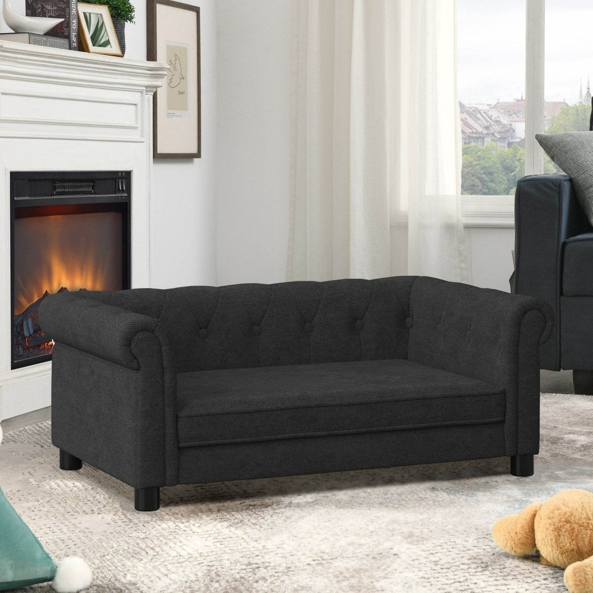Modern Elevated Foam Pet Sofa Bed For Dogs - Sleep Galleria