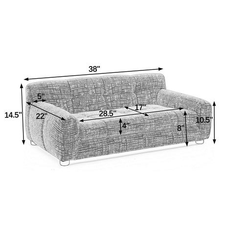 Modern Linen Fabric Dark Gray Pet Sofa - Sleep Galleria