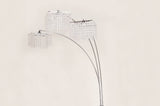 Modern Multi - Head Crystal Accents Arc Floor Lamp - Serenova - Sleep Galleria