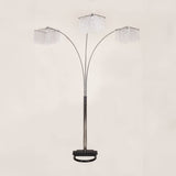 Modern Multi - Head Crystal Accents Arc Floor Lamp - Serenova - Sleep Galleria