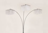 Modern Multi - Head Crystal Accents Arc Floor Lamp - Serenova - Sleep Galleria
