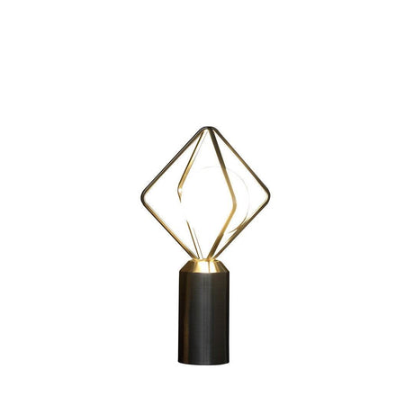 Modern Silver Metal Table Lamp With Glass Orb Shade - Sleep Galleria