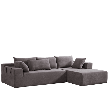 Modular Chenille Upholstered Convertible Sectional Sofa Set - Serenova - Sleep Galleria