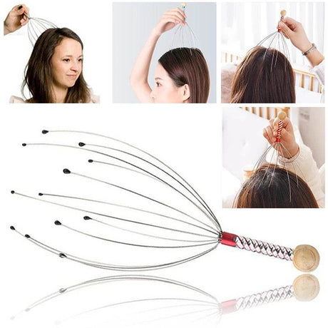 Octopus Stainless Steel Head Massage Claw Scratcher - Serenova - Sleep Galleria