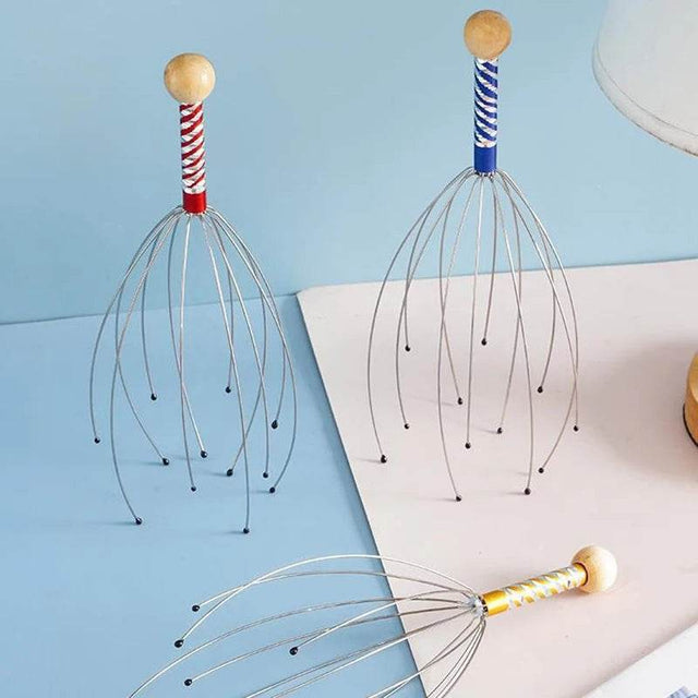 Octopus Stainless Steel Head Massage Claw Scratcher - Serenova - Sleep Galleria