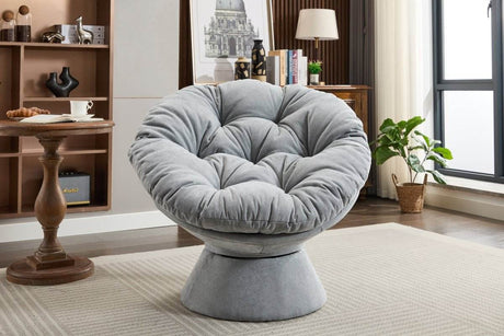 Oversized 360-Degree Swivel Chenille Accent Chair - Sleep Galleria