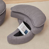 Oversized Modern Corduroy Swivel Chair With Ottoman - Sleep Galleria