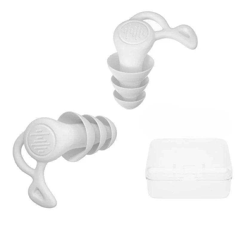 Pair Of 3 - Layer Silicone Waterproof Earplugs For Sleeping - Serenova - Sleep Galleria