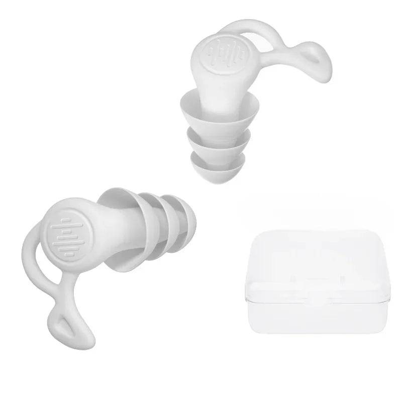 Pair Of 3 - Layer Silicone Waterproof Earplugs For Sleeping - Serenova - Sleep Galleria