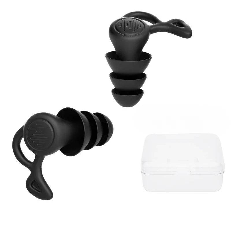 Pair Of 3 - Layer Silicone Waterproof Earplugs For Sleeping - Serenova - Sleep Galleria