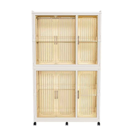 Portable Children’s Wardrobe Closet Storage Organizer With Casters - Serenova - Sleep Galleria