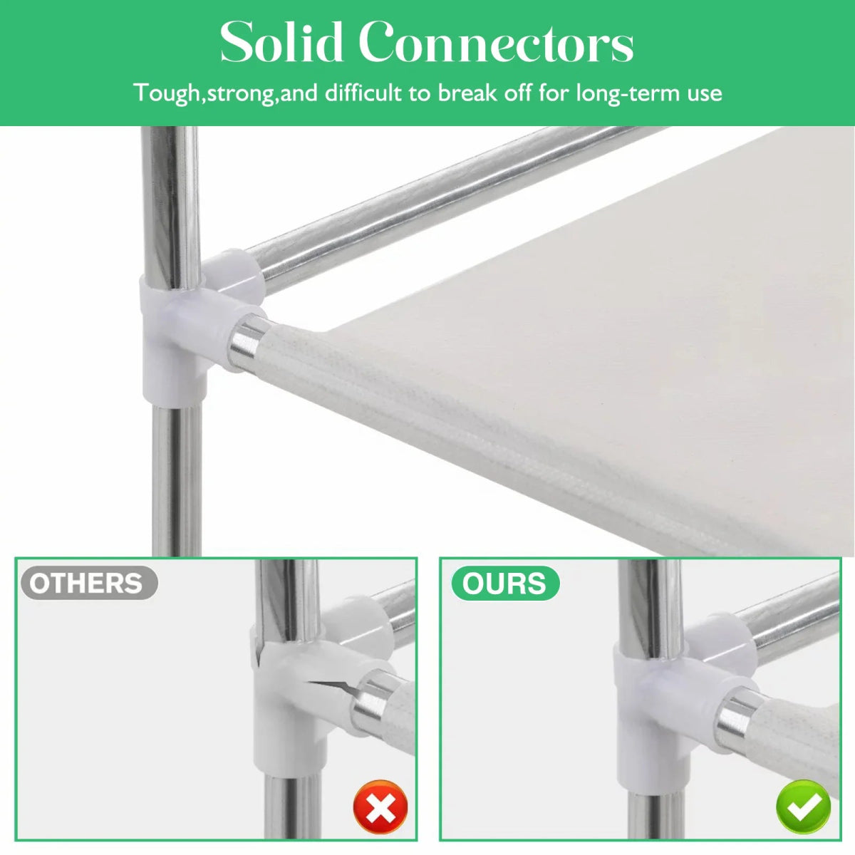 Portable Fabric Closet Organizer Wardrobe Storage Rack - Serenova - Sleep Galleria