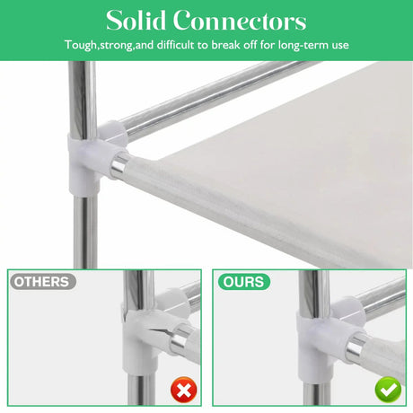 Portable Fabric Closet Organizer Wardrobe Storage Rack - Serenova - Sleep Galleria