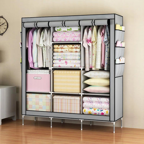 Portable Fabric Closet Organizer Wardrobe Storage Rack - Serenova - Sleep Galleria