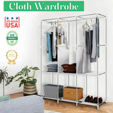 Portable Fabric Closet Organizer Wardrobe Storage Rack - Serenova - Sleep Galleria