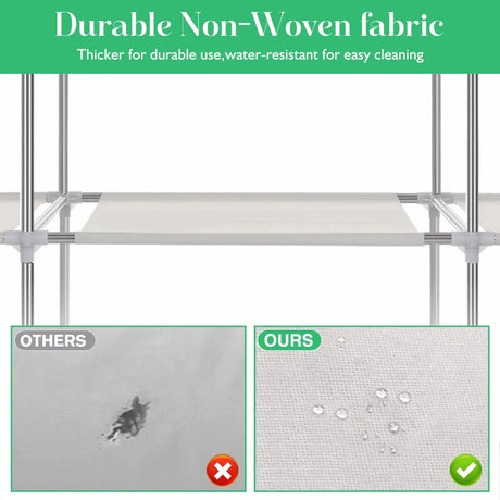 Portable Fabric Closet Organizer Wardrobe Storage Rack - Serenova - Sleep Galleria