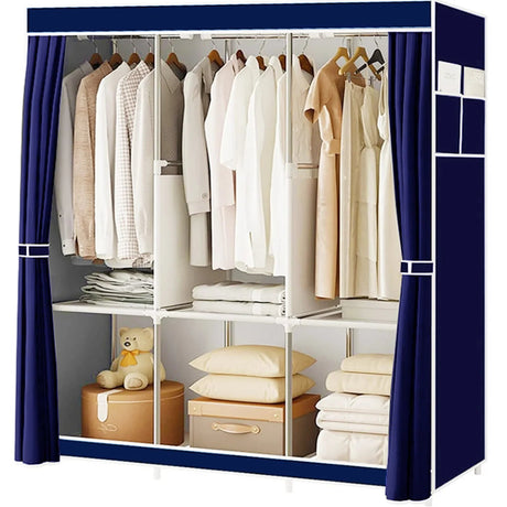 Portable Fabric Closet Organizer Wardrobe Storage Rack - Serenova - Sleep Galleria