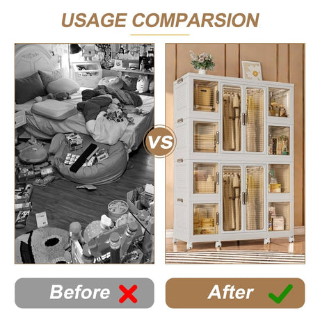 Portable Polypropylene Children's Wardrobe Closet Organizer - Serenova - Sleep Galleria