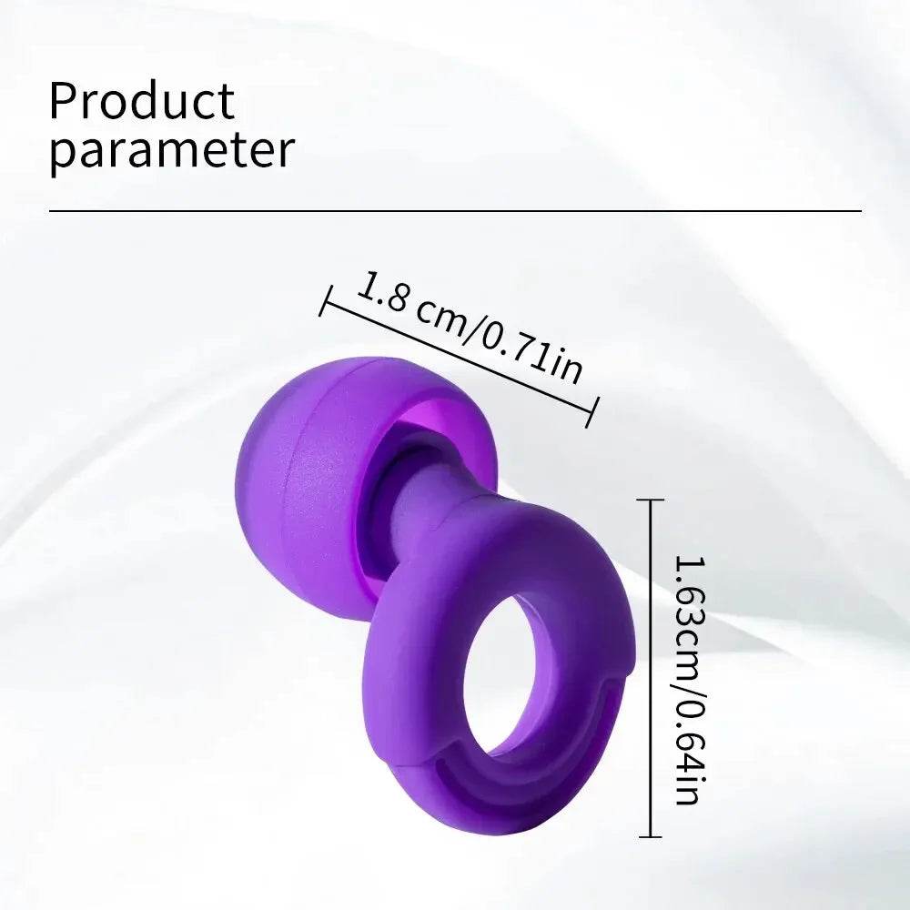 Reusable Soft Silicone Noise Reduction Earplugs Set - Serenova - Sleep Galleria