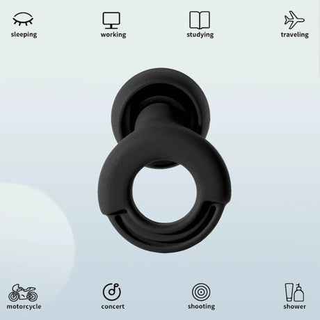 Reusable Soft Silicone Noise Reduction Earplugs Set - Sleep Galleria