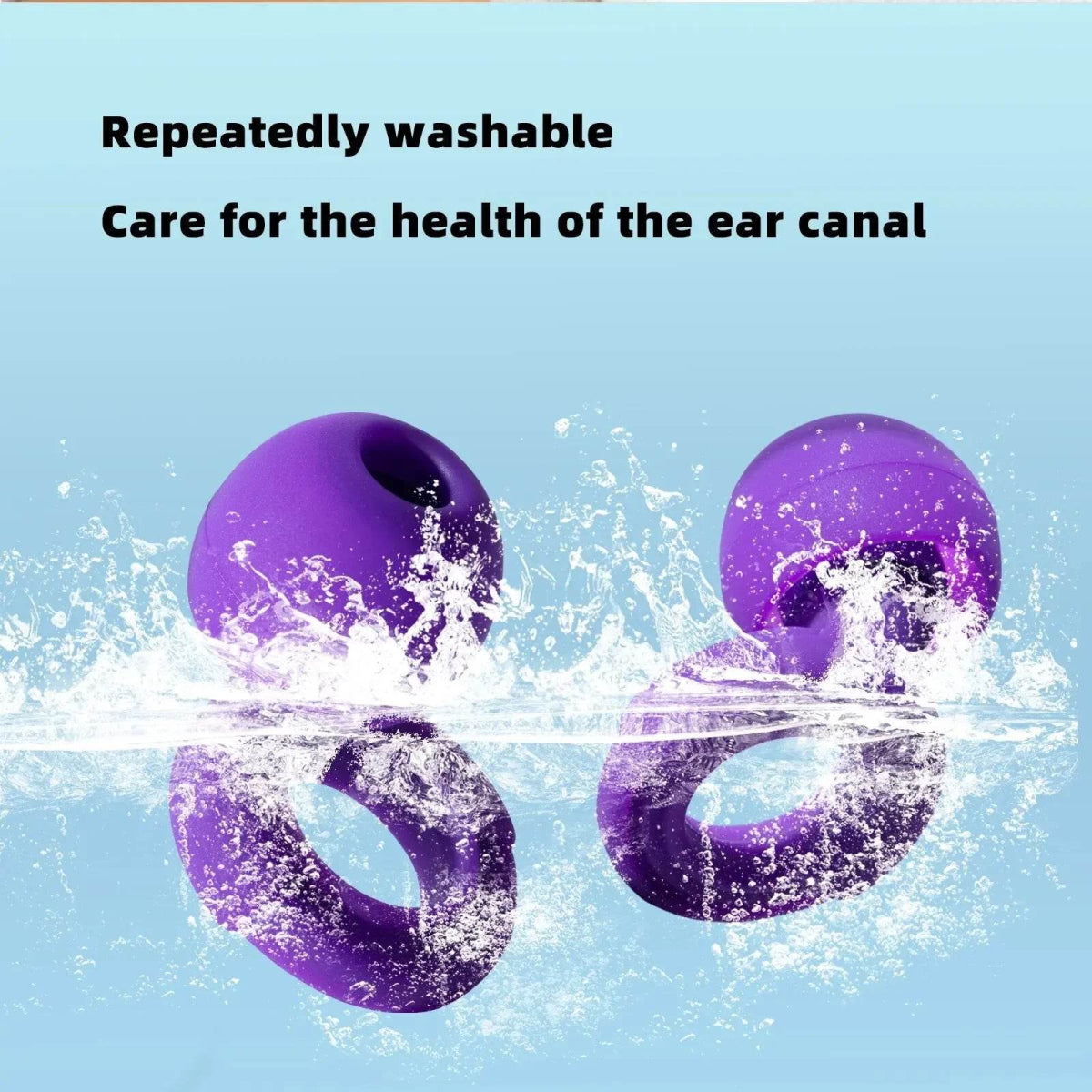 Reusable Soft Silicone Noise Reduction Earplugs Set - Serenova - Sleep Galleria