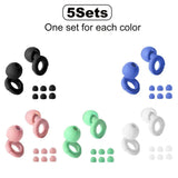 Reusable Soft Silicone Noise Reduction Earplugs Set - Serenova - Sleep Galleria