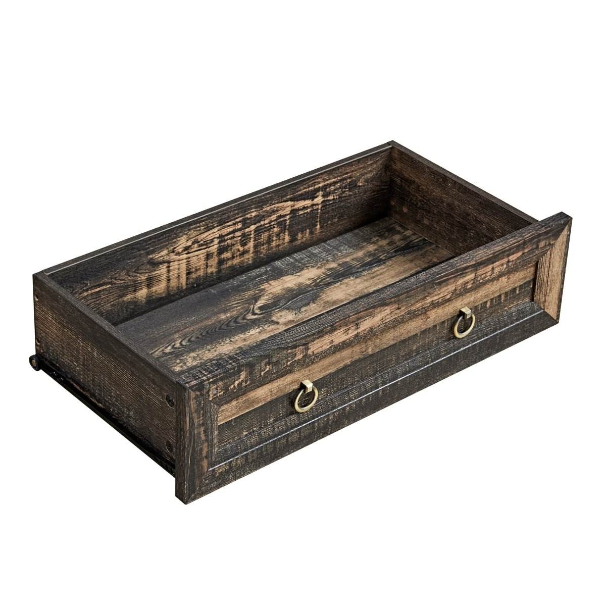 Rustic Farmhouse Dark Oak 6-Drawer Dresser - Sleep Galleria