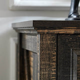 Rustic Farmhouse Dark Oak 6-Drawer Dresser - Sleep Galleria