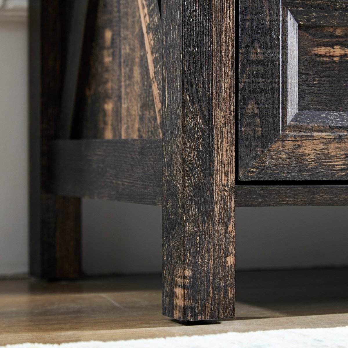 Rustic Farmhouse Dark Oak 6-Drawer Dresser - Sleep Galleria