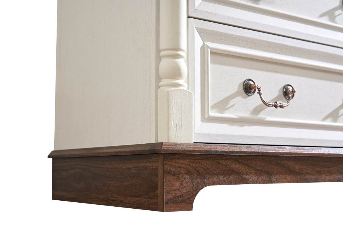 Rustic Walnut 10-Drawer Wooden Storage Dresser - Sleep Galleria