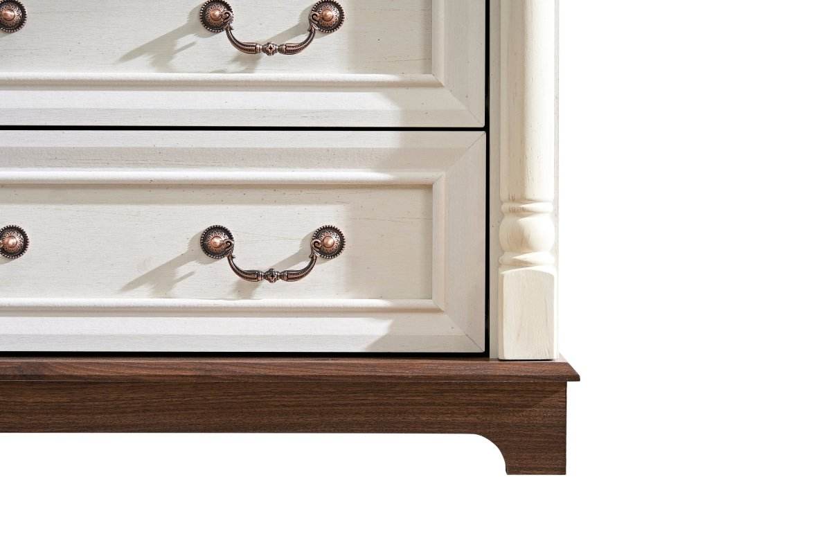 Rustic Walnut 10-Drawer Wooden Storage Dresser - Sleep Galleria