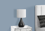 Set Of 2 18-Inch Black Metal Table Lamps With Shades - Sleep Galleria
