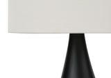 Set Of 2 18-Inch Black Metal Table Lamps With Shades - Sleep Galleria
